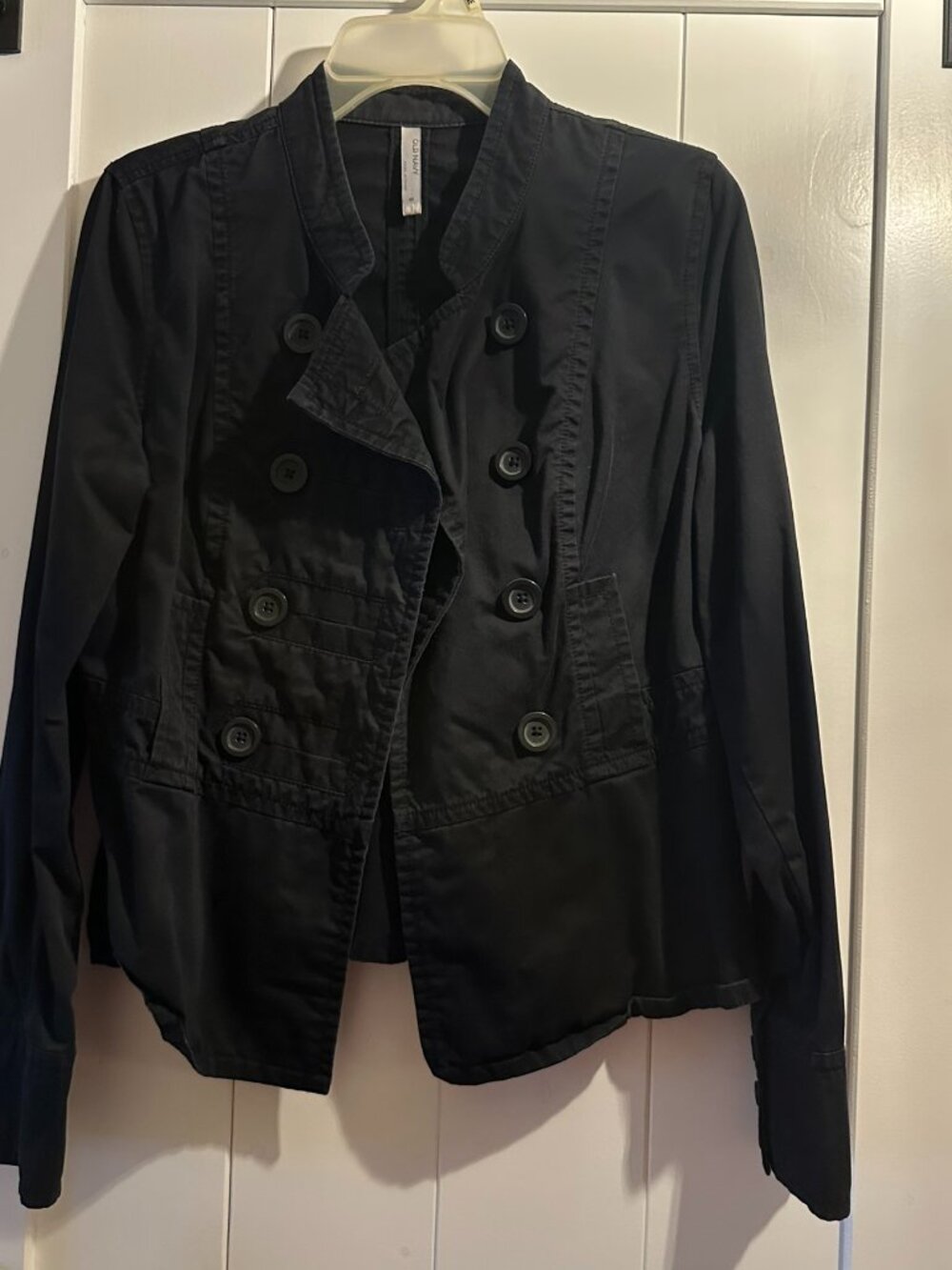 Old Navy black cotton trench coat